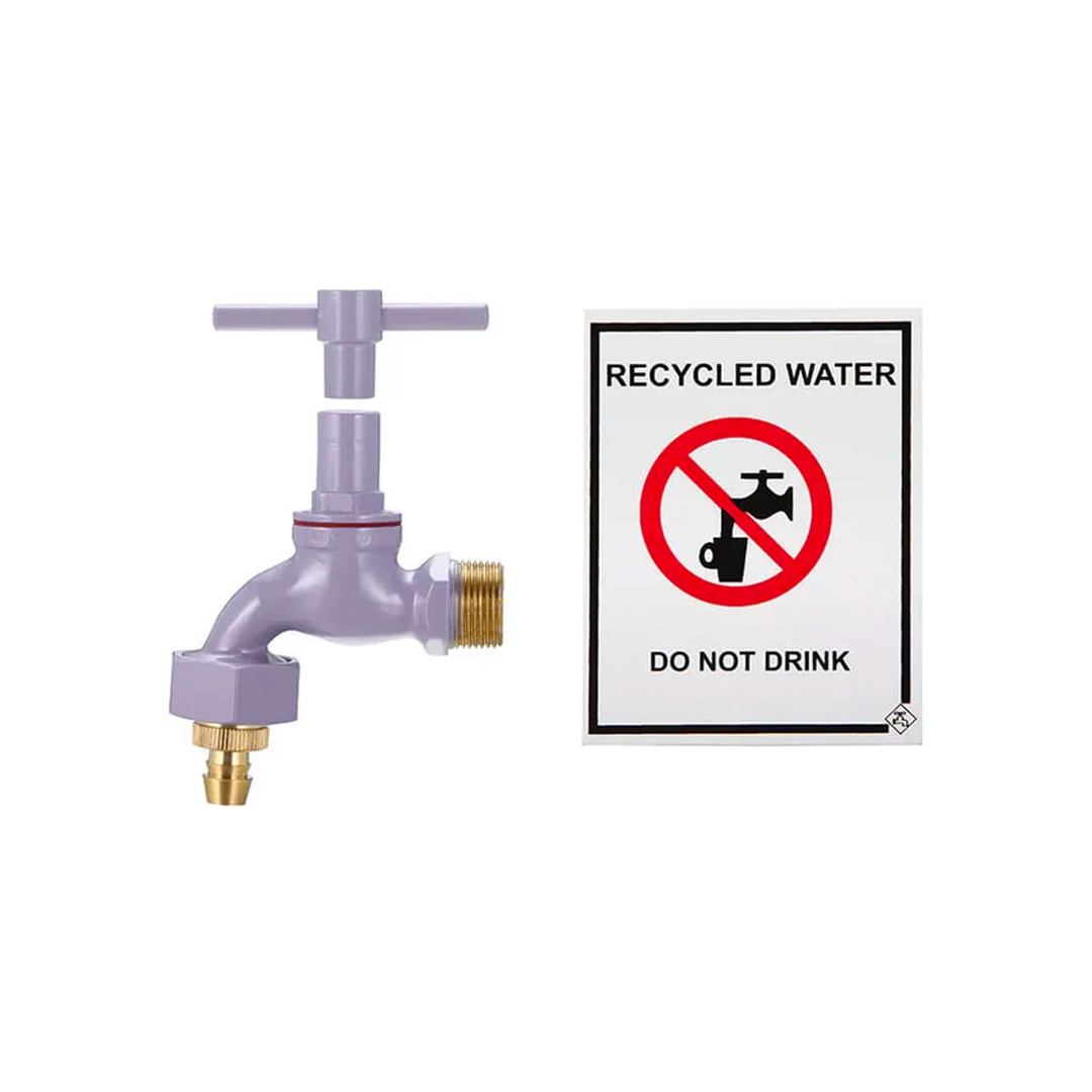 Recycled Lilac Hose Bib Kit (NSW) Plumbers Choice