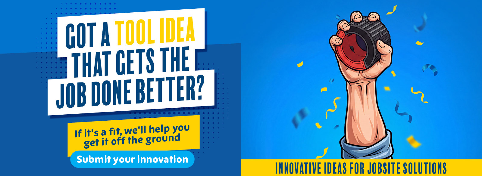 Innovative ideas submissions header