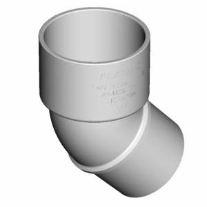 Bend MF In Pipe DWV 40mm x 43 Degree