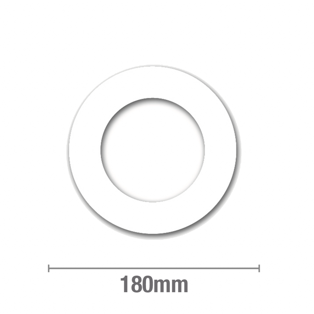 Cover Plate White Plastic 100mm PVC Per 10 Plumbers Choice