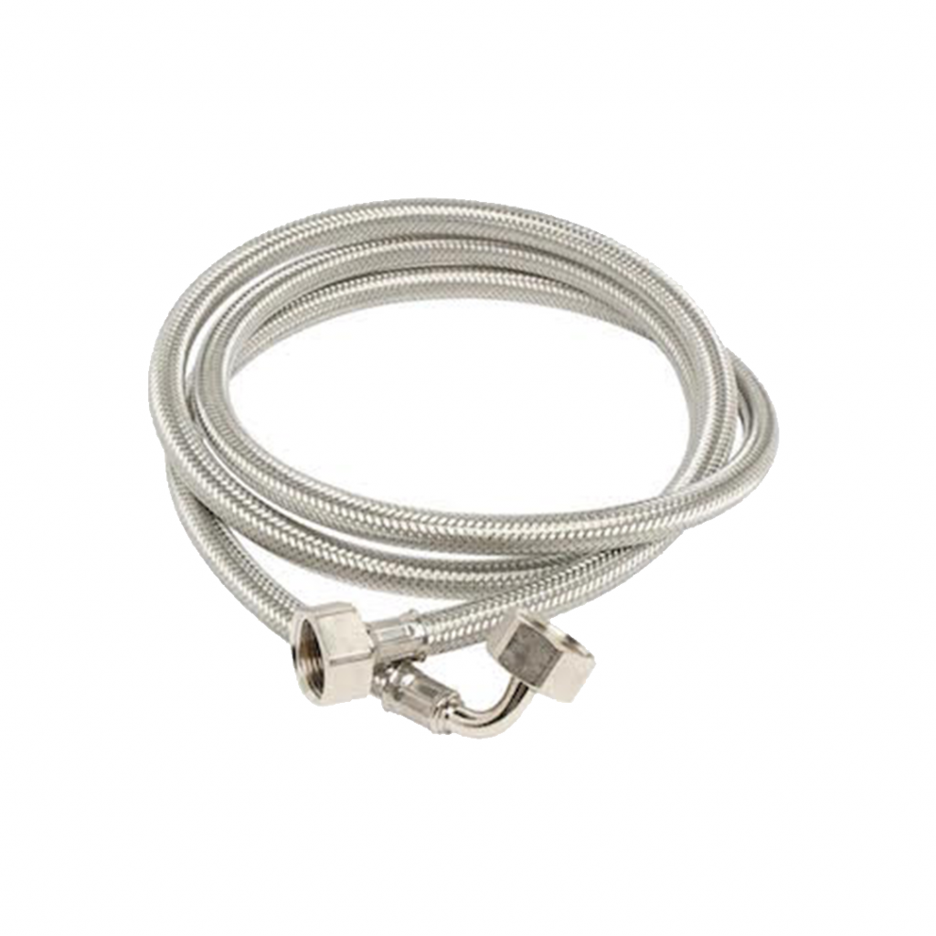 Dishwasher Hose 3/4 S/S Rubber Lined 2000mm Plumbers Choice