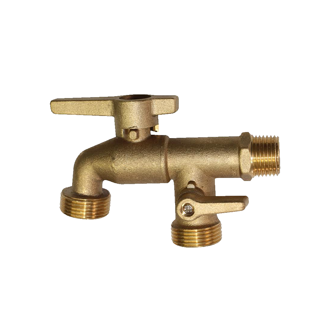 Hose Bib Double Outlet 15mm Inlet Plumbers Choice
